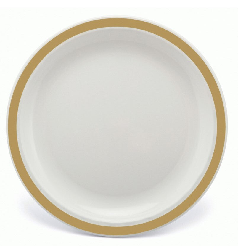Harfield Duo Polycarbonate Plate 23cm With Solid Colour Rim (024)