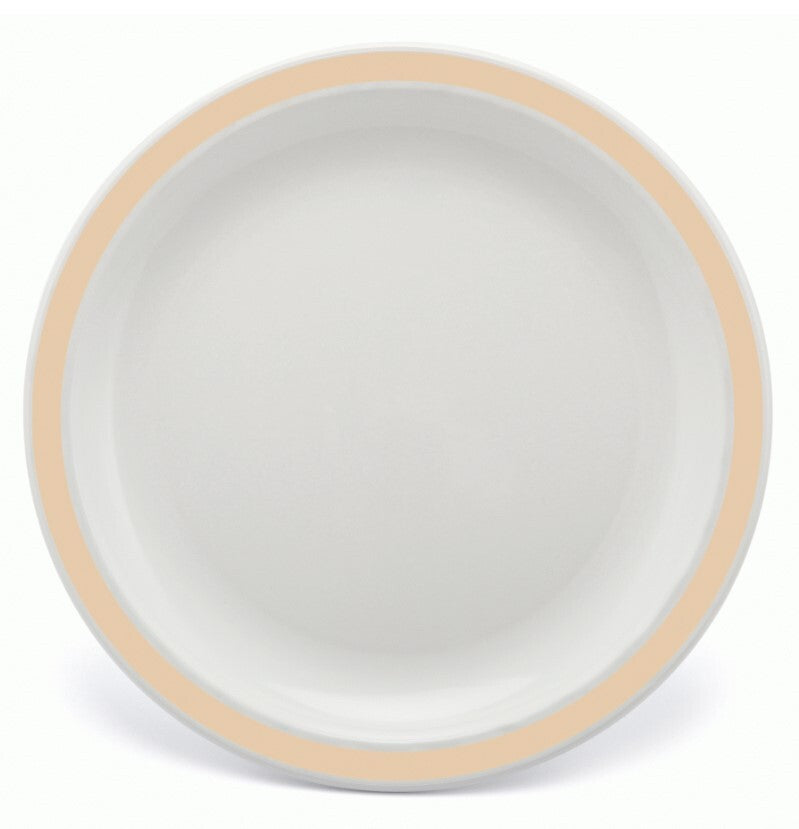 Harfield Duo Polycarbonate Plate 23cm With Solid Colour Rim (024)