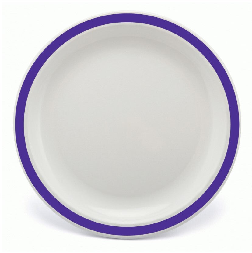 Harfield Duo Polycarbonate Plate 23cm With Solid Colour Rim (024)