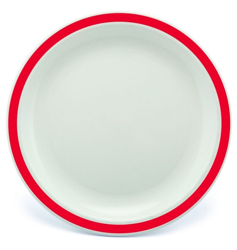 Harfield Duo Polycarbonate Plate 23cm With Solid Colour Rim (024)