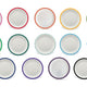 Harfield Duo Polycarbonate Plate 23cm With Solid Colour Rim (024)