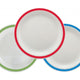 Harfield Duo Polycarbonate Plate 25.5cm With Solid Colour Rim (228)