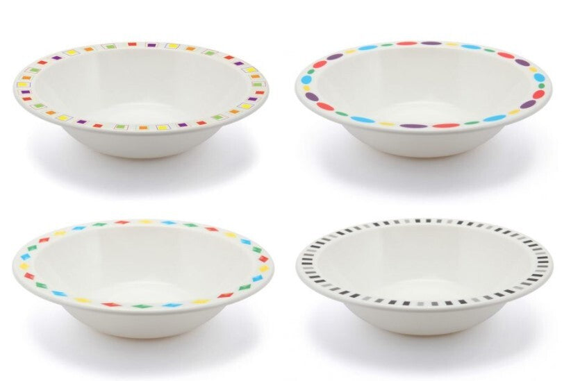 Harfield Duo Polycarbonate Bowl 15cm With Patterned Rim (149P)