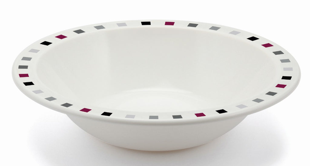 Harfield Duo Polycarbonate Bowl 17.3cm With Patterned Rim (026P)