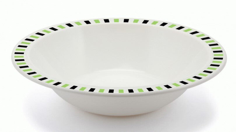 Harfield Duo Polycarbonate Bowl 17.3cm With Patterned Rim (026P)