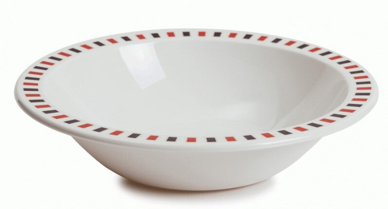 Harfield Duo Polycarbonate Bowl 17.3cm With Patterned Rim (026P)