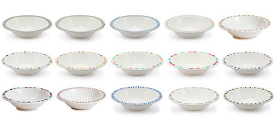 Harfield Duo Polycarbonate Bowl 17.3cm With Patterned Rim (026P)