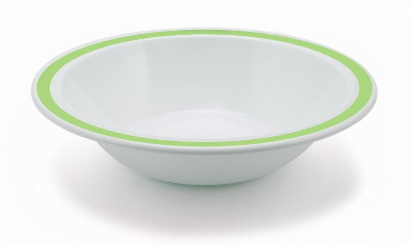 Harfield Duo Polycarbonate Bowl 17.3cm With Solid Colour Rim (026)