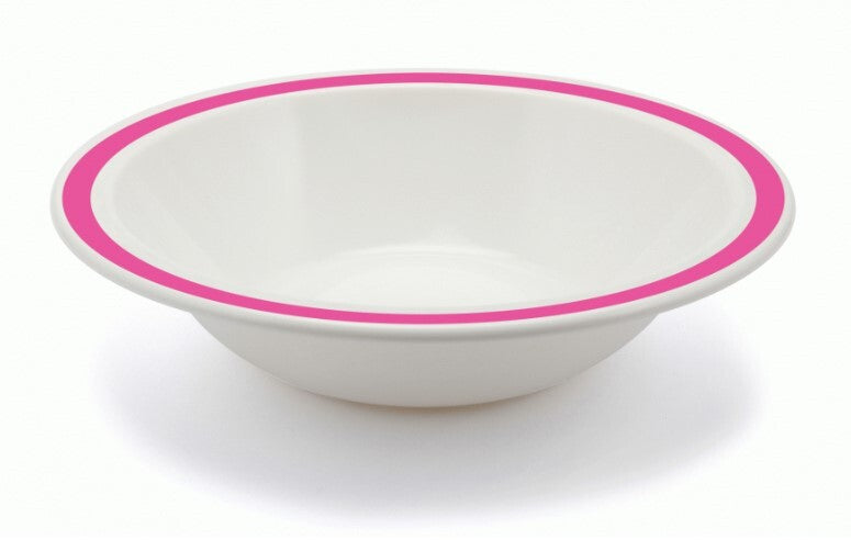 Harfield Duo Polycarbonate Bowl 17.3cm With Solid Colour Rim (026)