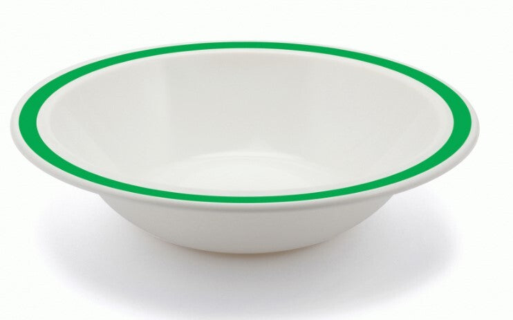 Harfield Duo Polycarbonate Bowl 17.3cm With Solid Colour Rim (026)