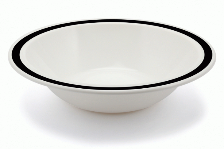 Harfield Duo Polycarbonate Bowl 17.3cm With Solid Colour Rim (026)