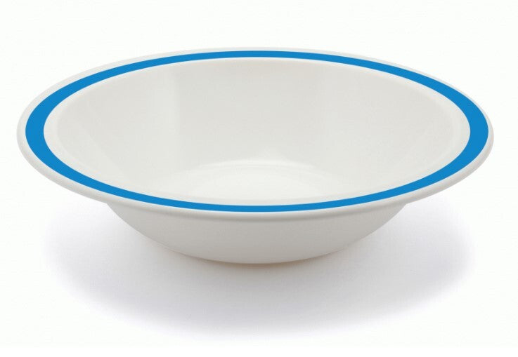 Harfield Duo Polycarbonate Bowl 17.3cm With Solid Colour Rim (026)