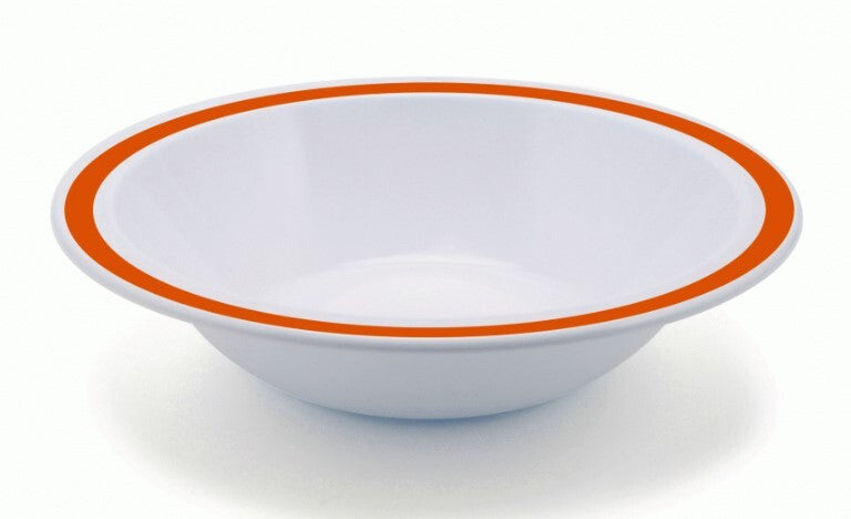Harfield Duo Polycarbonate Bowl 17.3cm With Solid Colour Rim (026)