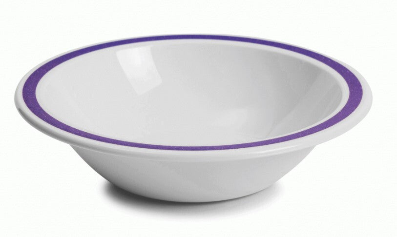 Harfield Duo Polycarbonate Bowl 17.3cm With Solid Colour Rim (026)