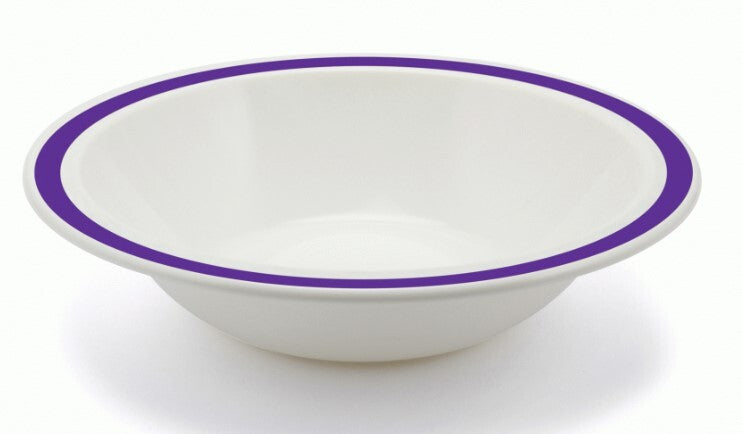 Harfield Duo Polycarbonate Bowl 17.3cm With Solid Colour Rim (026)