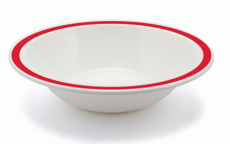 Harfield Duo Polycarbonate Bowl 17.3cm With Solid Colour Rim (026)
