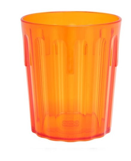 Harfield Polycarbonate Economy Fluted Tumbler 220ml (032)