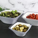 Harfield Acrylic White Curved Display Bowl 500ml / 13cm x 13cm x 6cm (791)