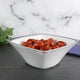 Harfield Acrylic White Curved Display Bowl 1.3Ltr / 20cm x 20cm x 8cm (792)