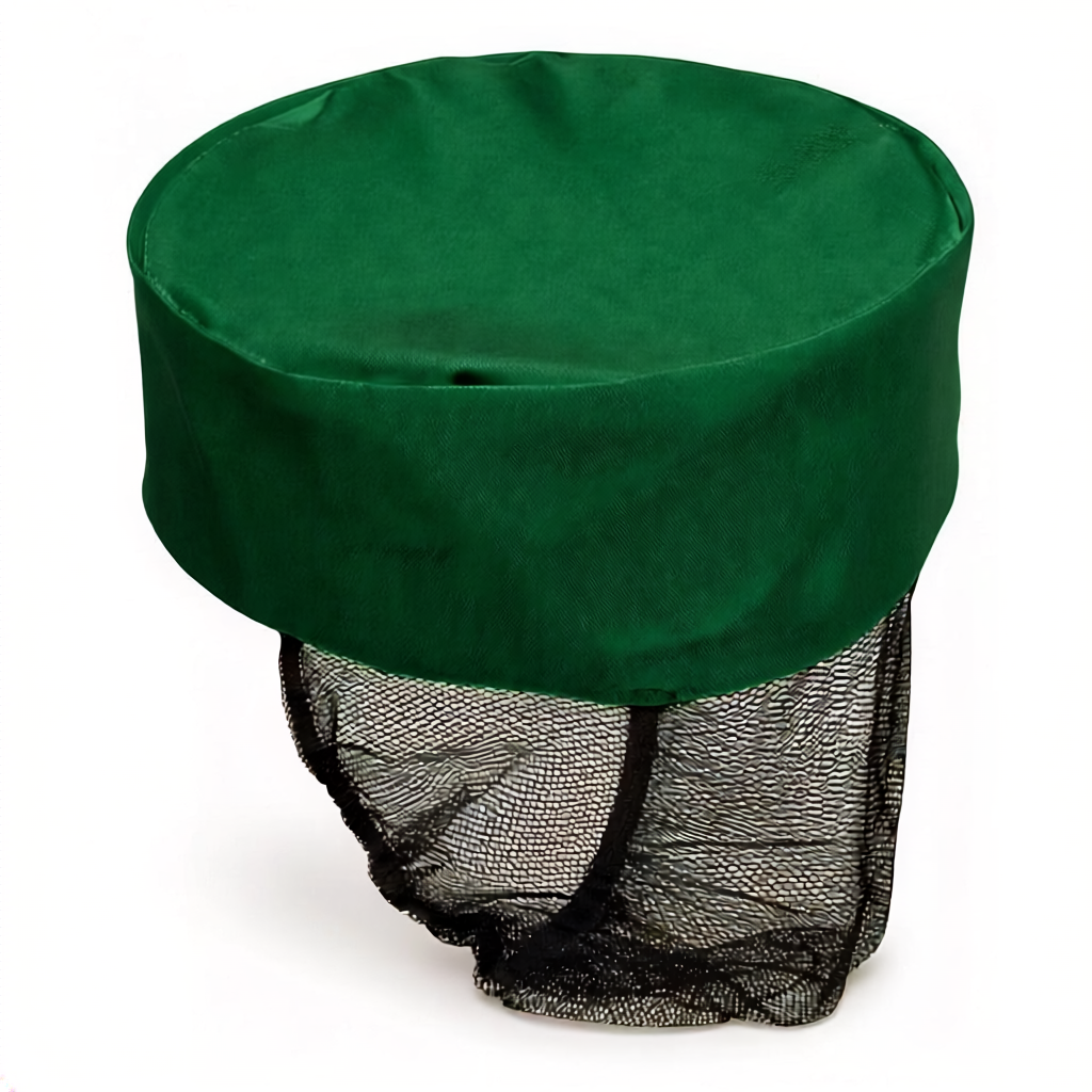 Skull Cap Poly/Cotton With Hair Net Snood