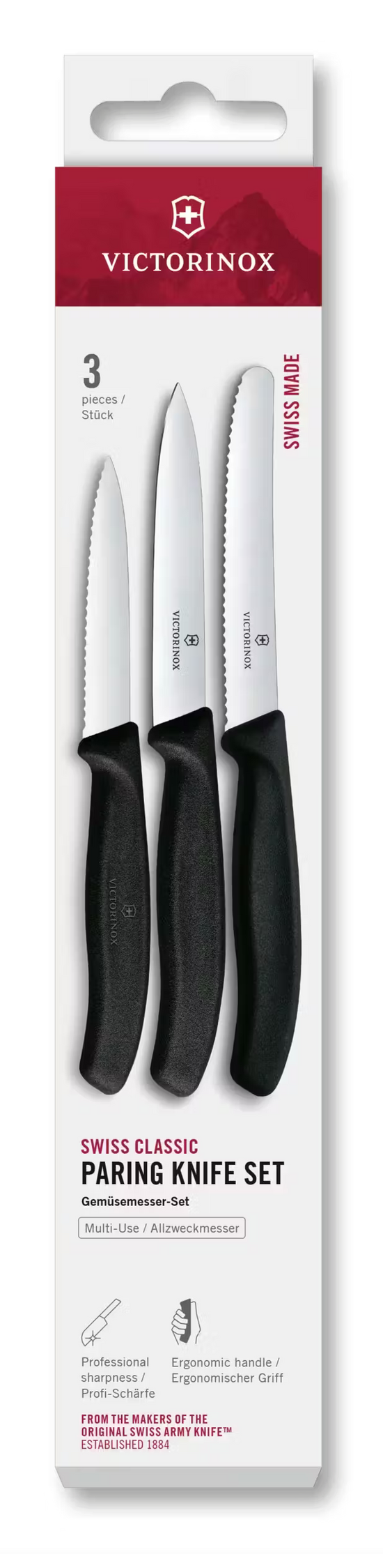 Victorinox Plastic Handle Set Of 3 Parers
