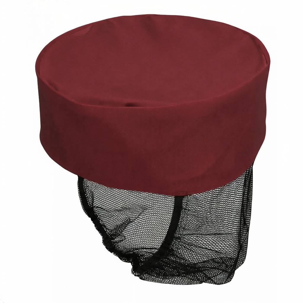 Skull Cap Poly/Cotton With Hair Net Snood