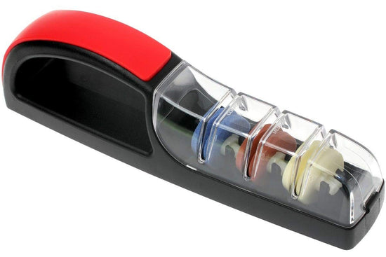 Mino Sharp Plus 3 Knife Sharpener Black & Red