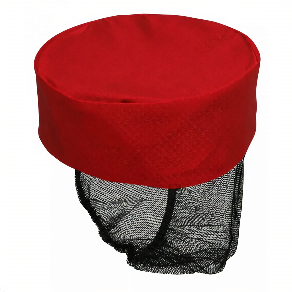 Skull Cap Poly/Cotton With Hair Net Snood