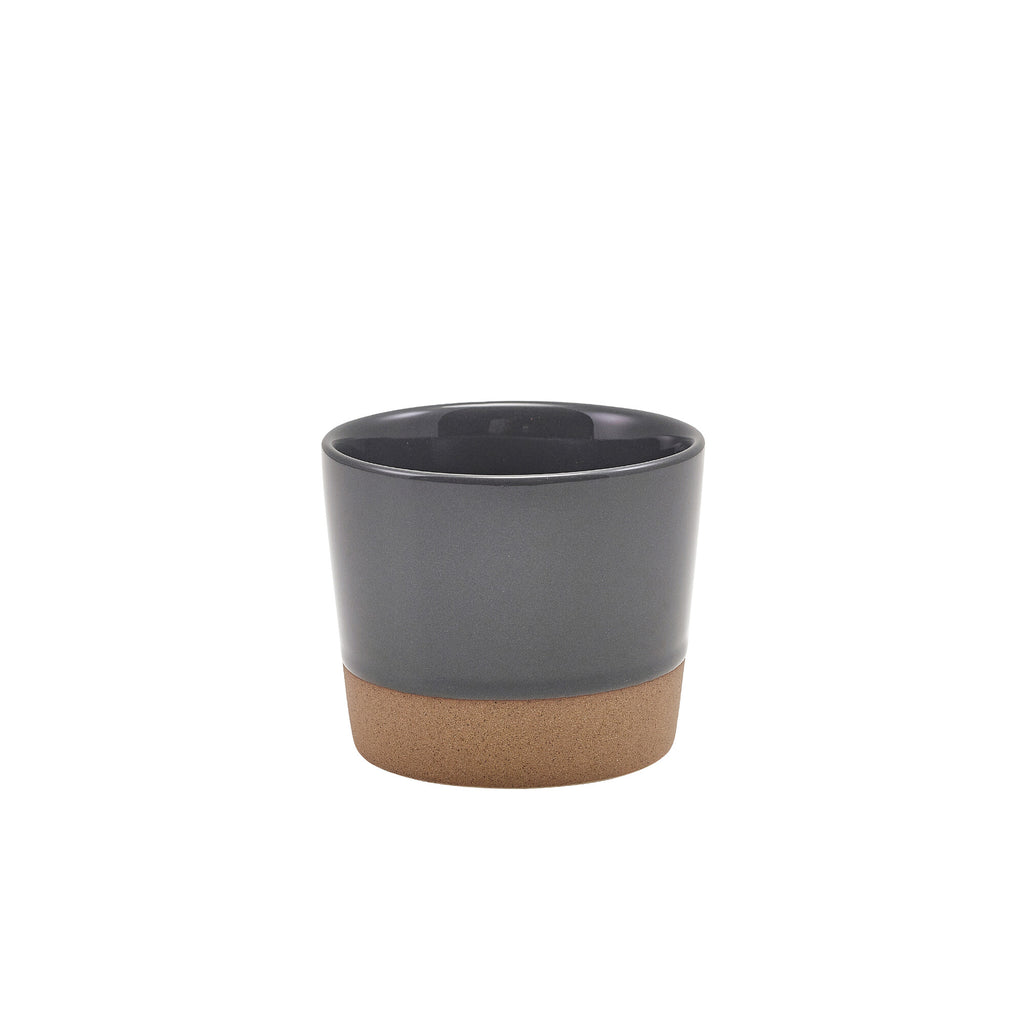 Genware Kava Dark Grey Stoneware Chip Cup 9 x 7.4cm (Box Of 6)