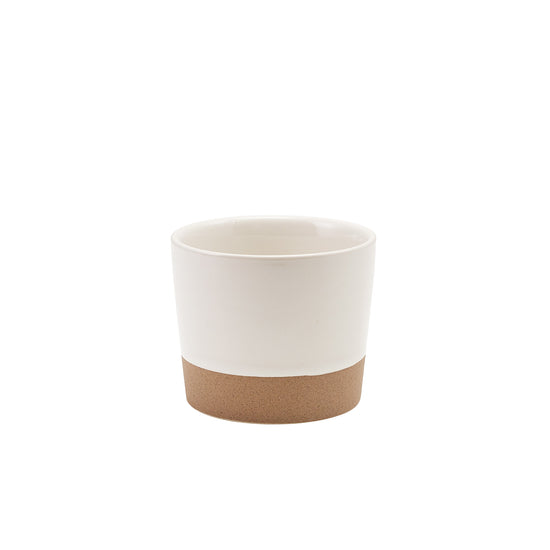 Genware Kava White Stoneware Chip Cup 9 x 7.4cm (Box Of 6)