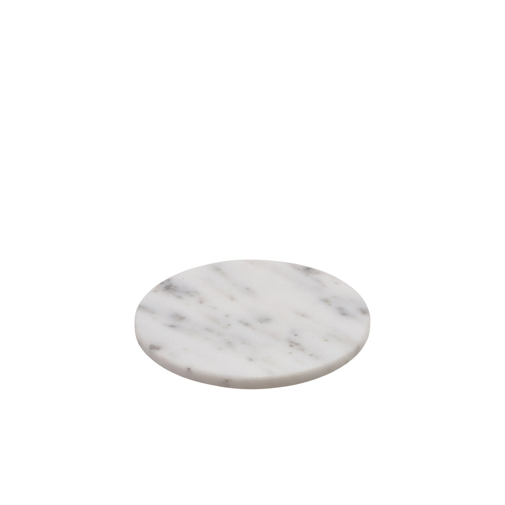 Genware White Marble Platter 18Cm Dia