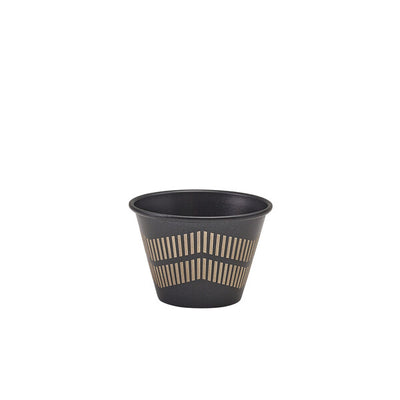 Genware Metallic Black Lined Ramekin 71ml/ 2.5oz (Box Of 24)