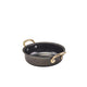 Genware Black Vintage Steel Round Dish 13.5 x 3.75cm (Box Of 6)