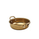 Genware Gold Vintage Steel Round Dish 13.5 x 3.75cm (Box Of 6)