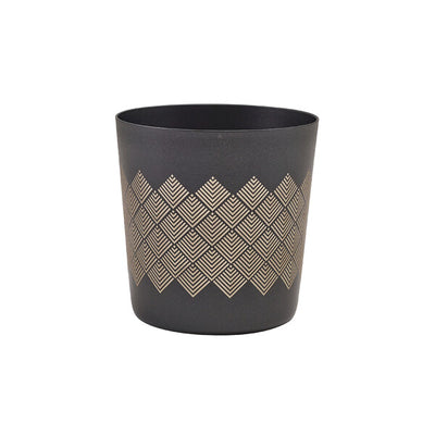 Genware Metallic Black Diamond Serving Cup 8.5 x 8.5cm (Box Of 12)