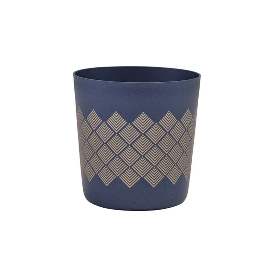 Genware Metallic Blue Diamond Serving Cup 8.5 x 8.5cm (Box Of 12)