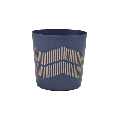 Genware Metallic Blue Lined Serving Cup 8.5 x 8.5cm (Box Of 12)